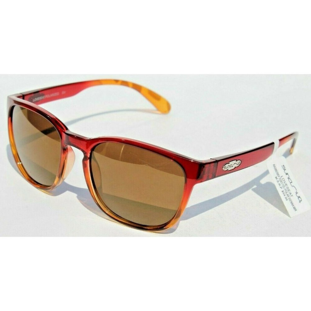 SUNCLOUD Loveseat POLARIZED Womens Sunglasses Raspberry Tortoise Fade/Sienna NEW
